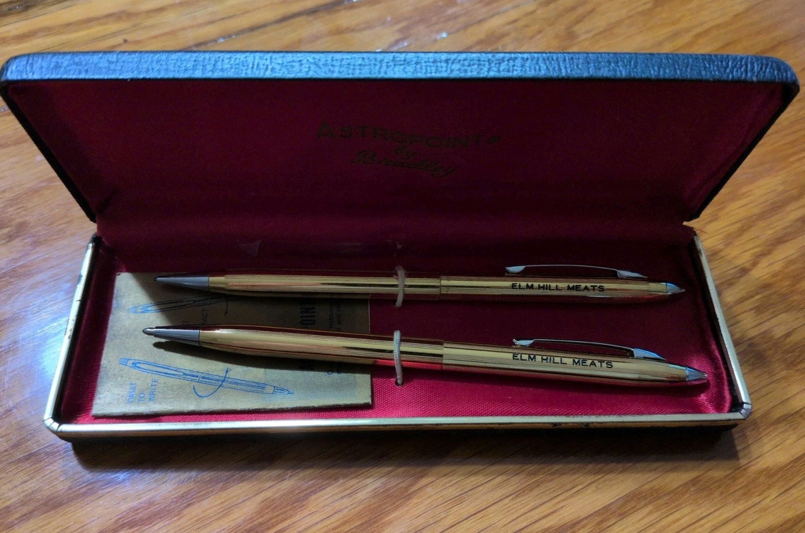Elm Hill Meats, Nashville, TN Astropoint By Bradley Pen And Pencil Set Elm Hill Meats, Nashville, TN Astropoint By Bradley Pen And Pencil Set