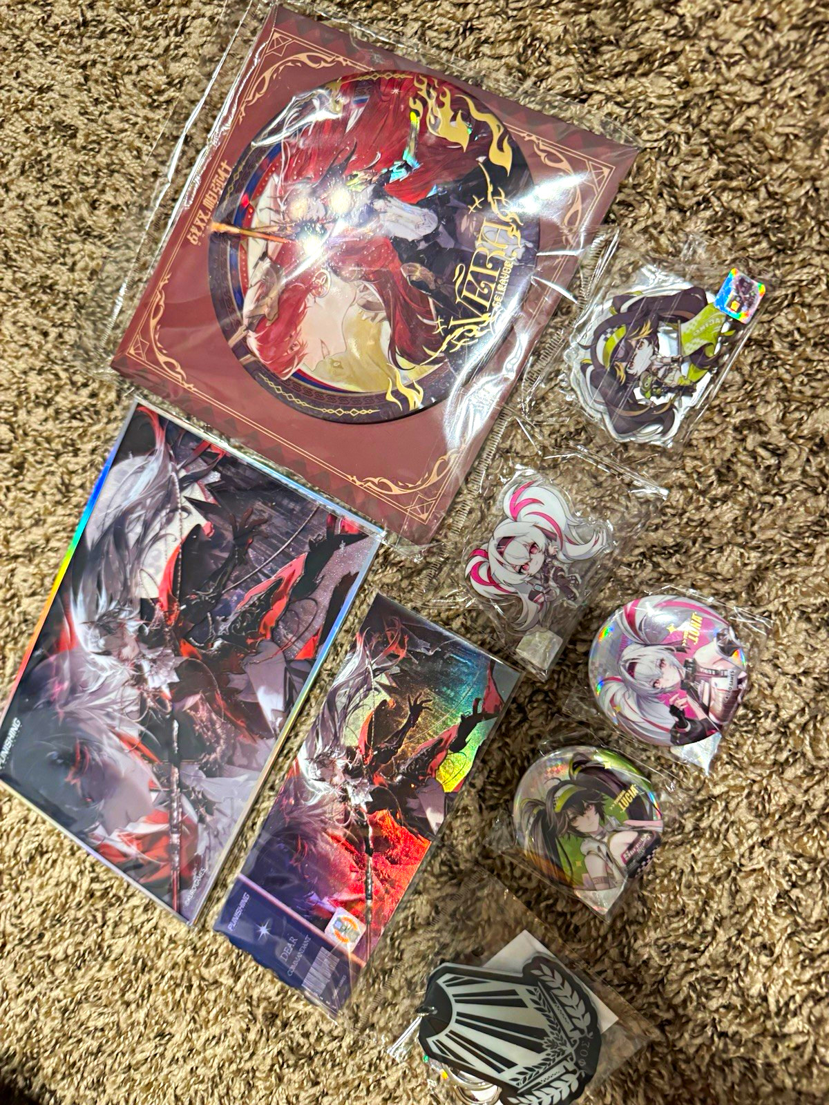 Anime expo Kuro Games Punishing: Gray Raven Button Pin Lot Vera Lucia Luna