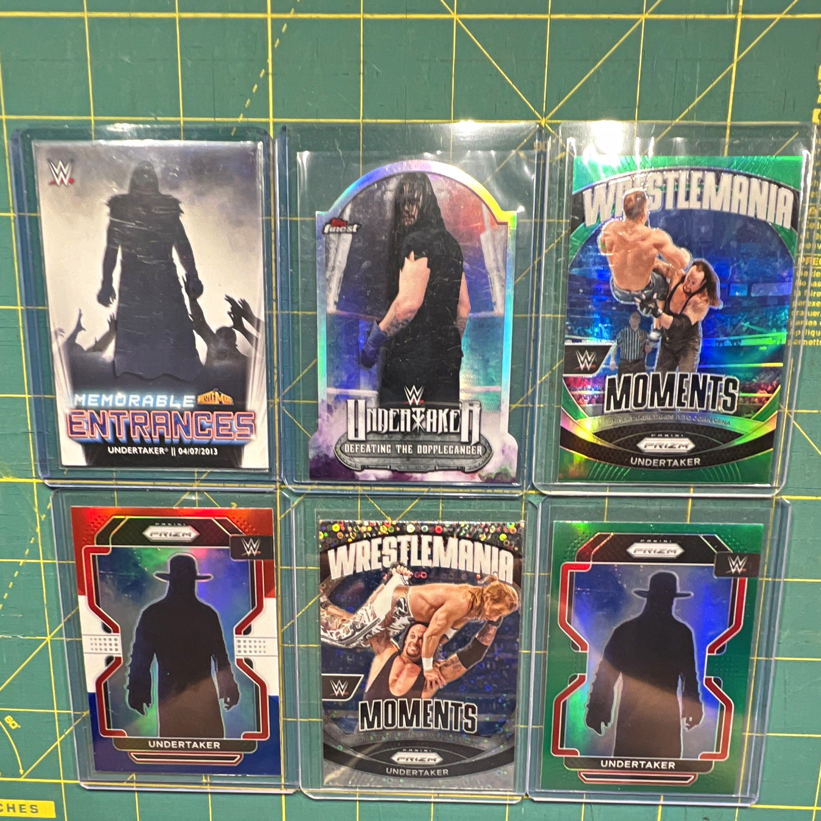 Undertaker WWE Prizm Select Chrome Finest Card Lot 25 Silver Sapphire Foil