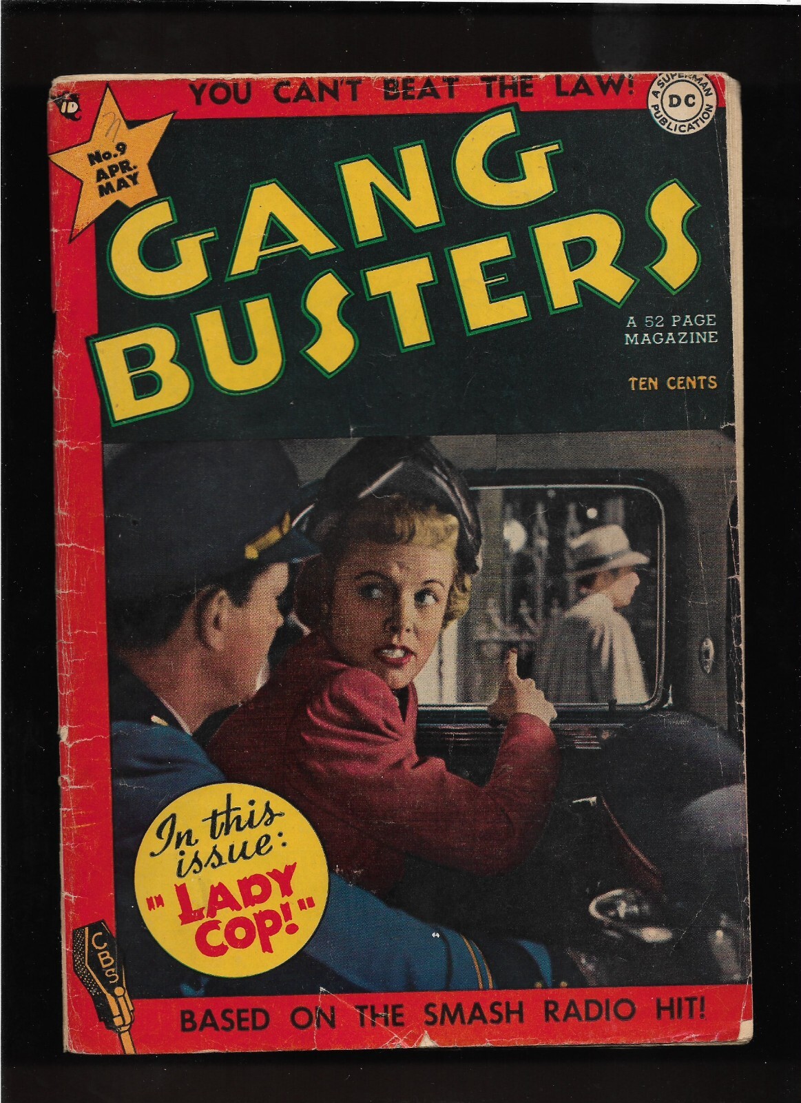 1949 Gang Busters #9 D.C. Comic Book pre-code crime Original & Complete 1949 Gang Busters #9 D.C. Comic Book pre-code crime Original & Complete