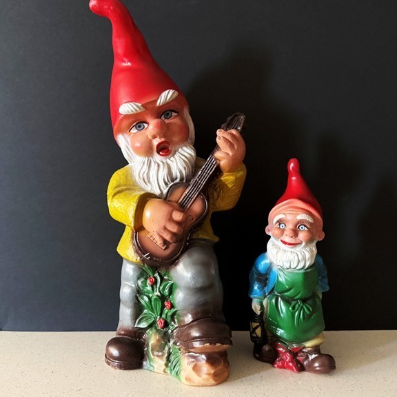 Vintage ZEHO W. GERMANY Garden Gnome Musician (13.5\ Vintage ZEHO W. GERMANY Garden Gnome Musician (13.5\