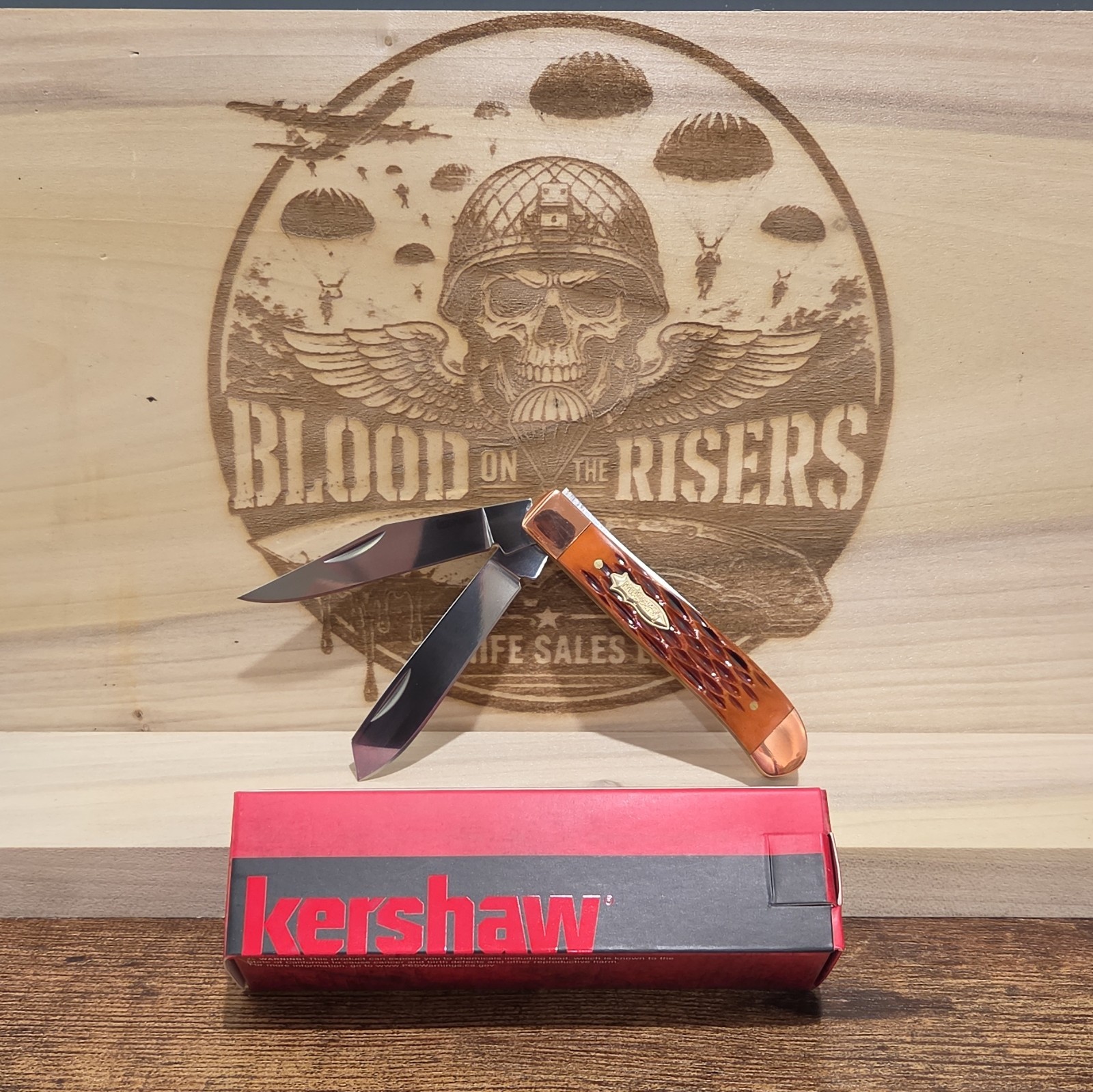 Kershaw Gadsden 4381BJB 2-Blade Manual Slipjoint Pocketknife
