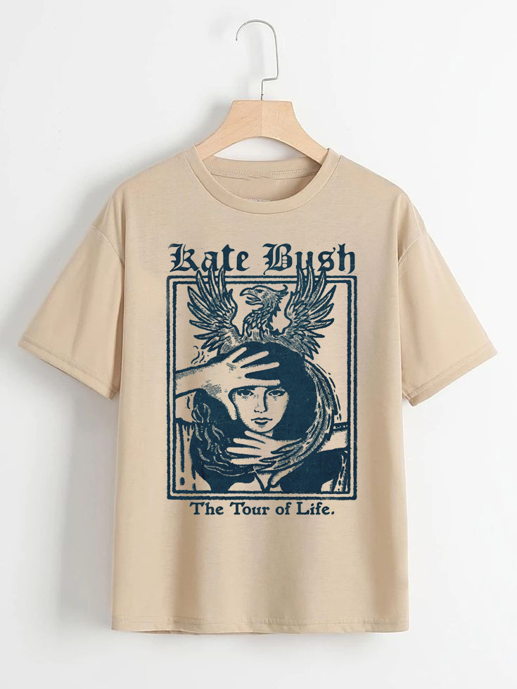The Tour of Life Kate Bush T-Shirt Cotton Full Size Rare Gift For Fan DM93 The Tour of Life Kate Bush T-Shirt Cotton Full Size Rare Gift For Fan DM93