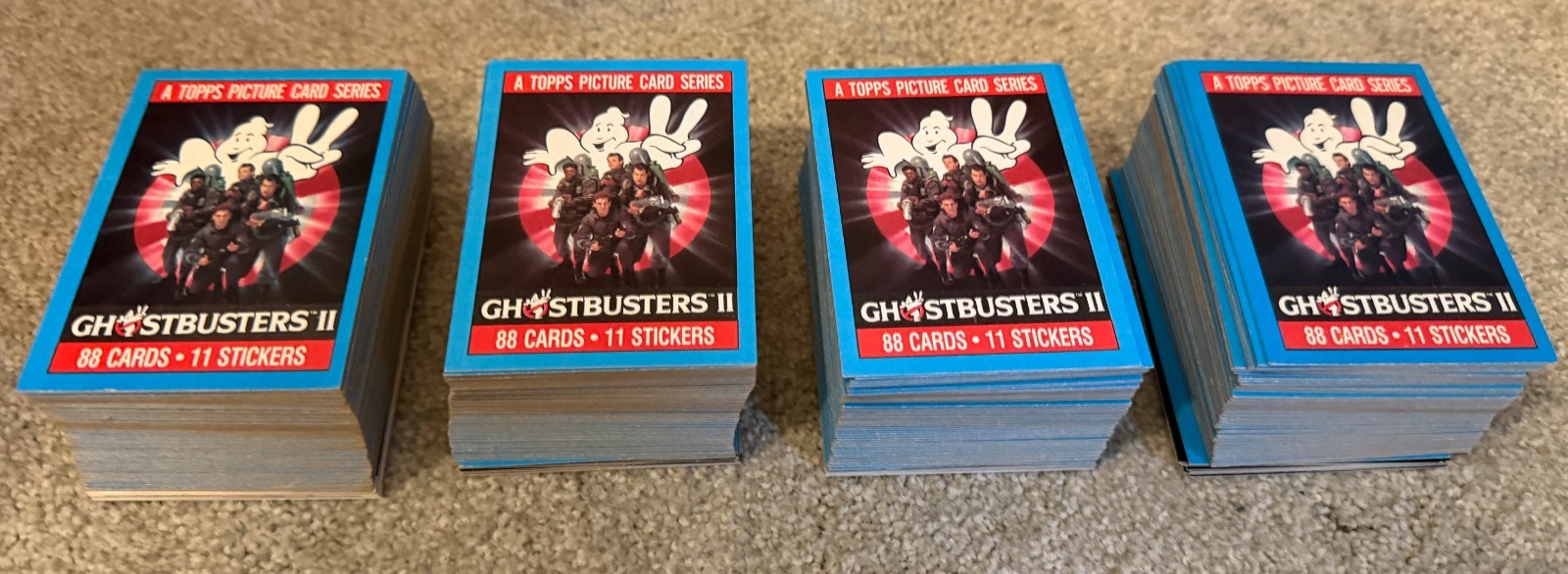 1988 Topps GHOSTBUSTERS Series Two ~ Complete Set Lot of 4 plus 4 Sticker Sets 1988 Topps GHOSTBUSTERS Series Two ~ Complete Set Lot of 4 plus 4 Sticker Sets