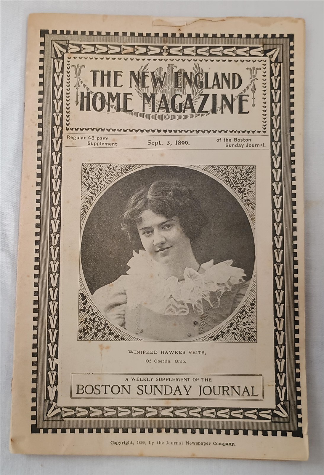 Sept. 3, 1899 The New England Home Magazine Antique Sept. 3, 1899 The New England Home Magazine Antique