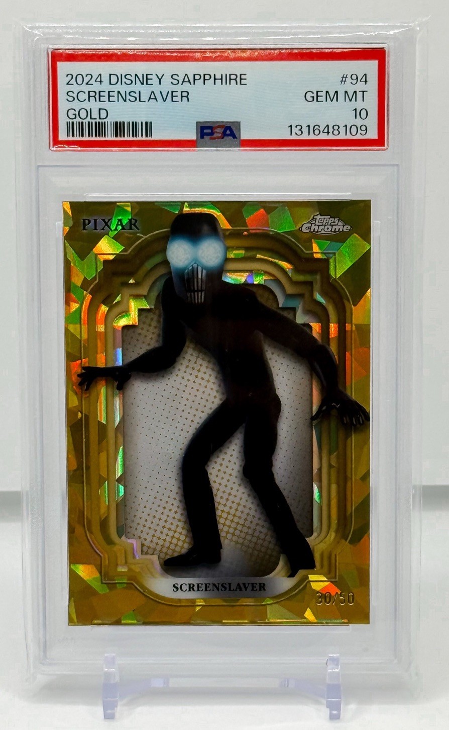 2024 Topps Chrome Disney Sapphire Screenslaver #94 (The Incredibles 2) PSA 10