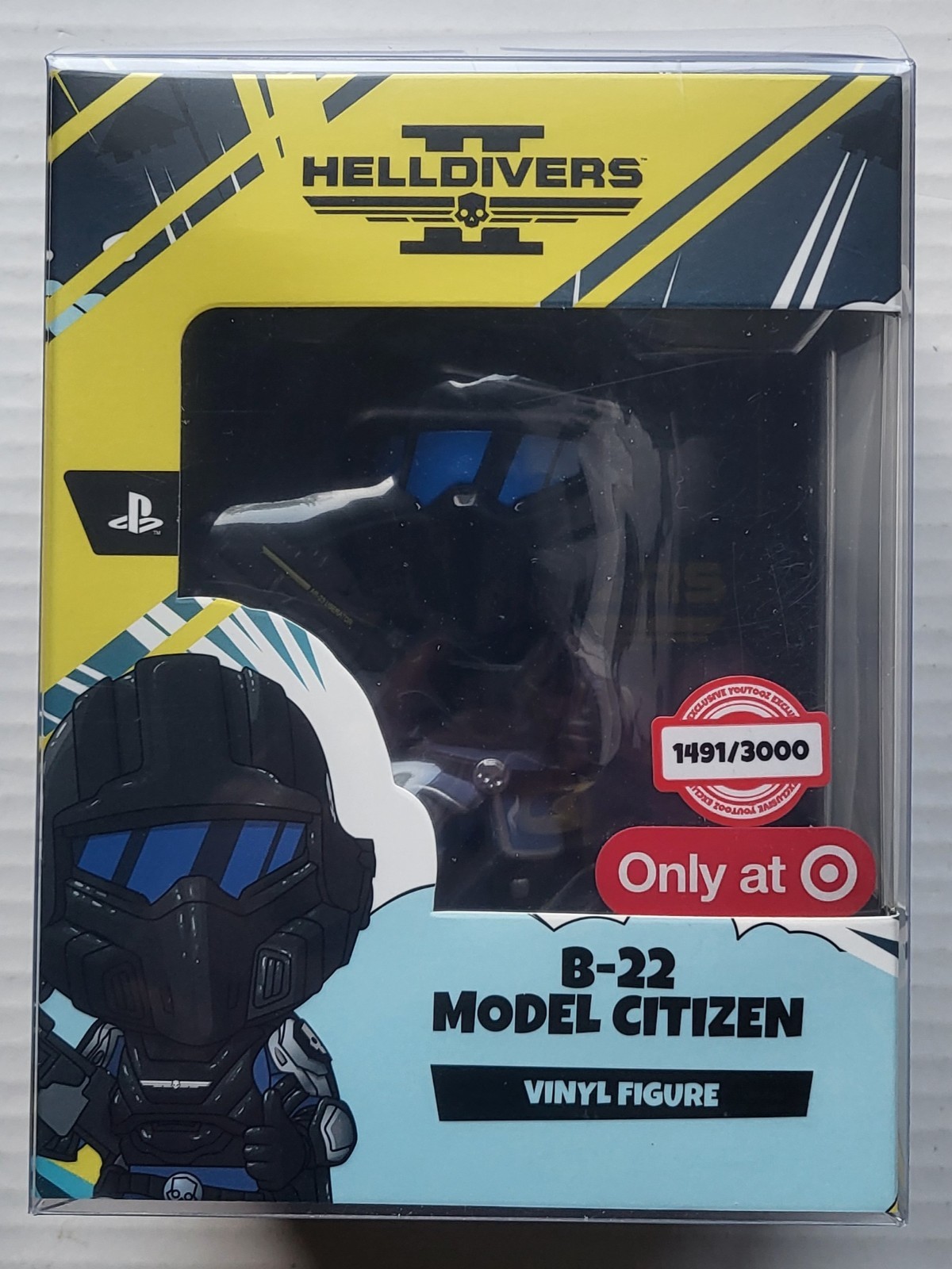 YOUTOOZ HELLDIVERS II B-22 MODEL CITIZEN TARGET EXCL W/ PROTECTOR #1491/3000 YOUTOOZ HELLDIVERS II B-22 MODEL CITIZEN TARGET EXCL W/ PROTECTOR #1491/3000