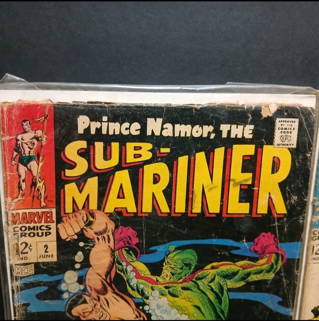 PRINCE NAMOR, THE SUB-MARINER #2 June 1968 Marvel Comics Group SILVER AGE comic PRINCE NAMOR, THE SUB-MARINER #2 June 1968 Marvel Comics Group SILVER AGE comic