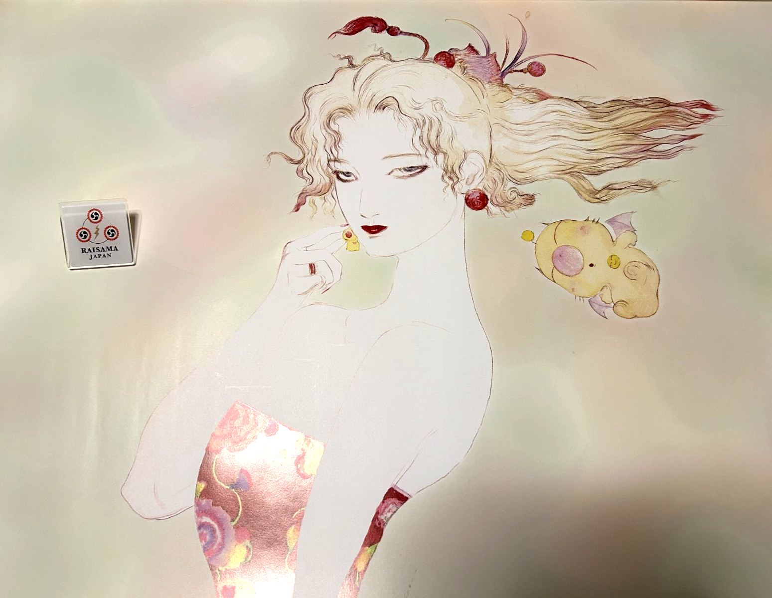 Final Fantasy 6 Tina Yoshitaka Amano B2 Poster illustration Collection Rare Used