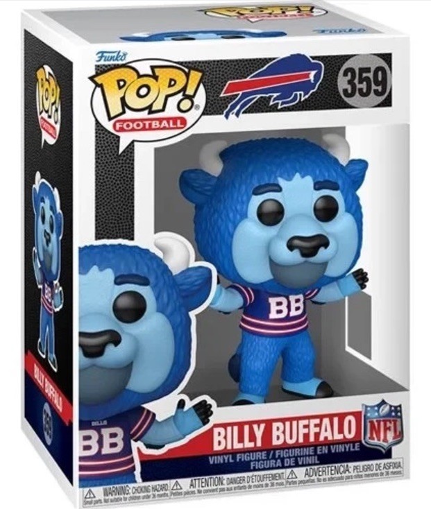 Funko POP Billy Buffalo Bills Mascot NFL Figure 359 + Protector