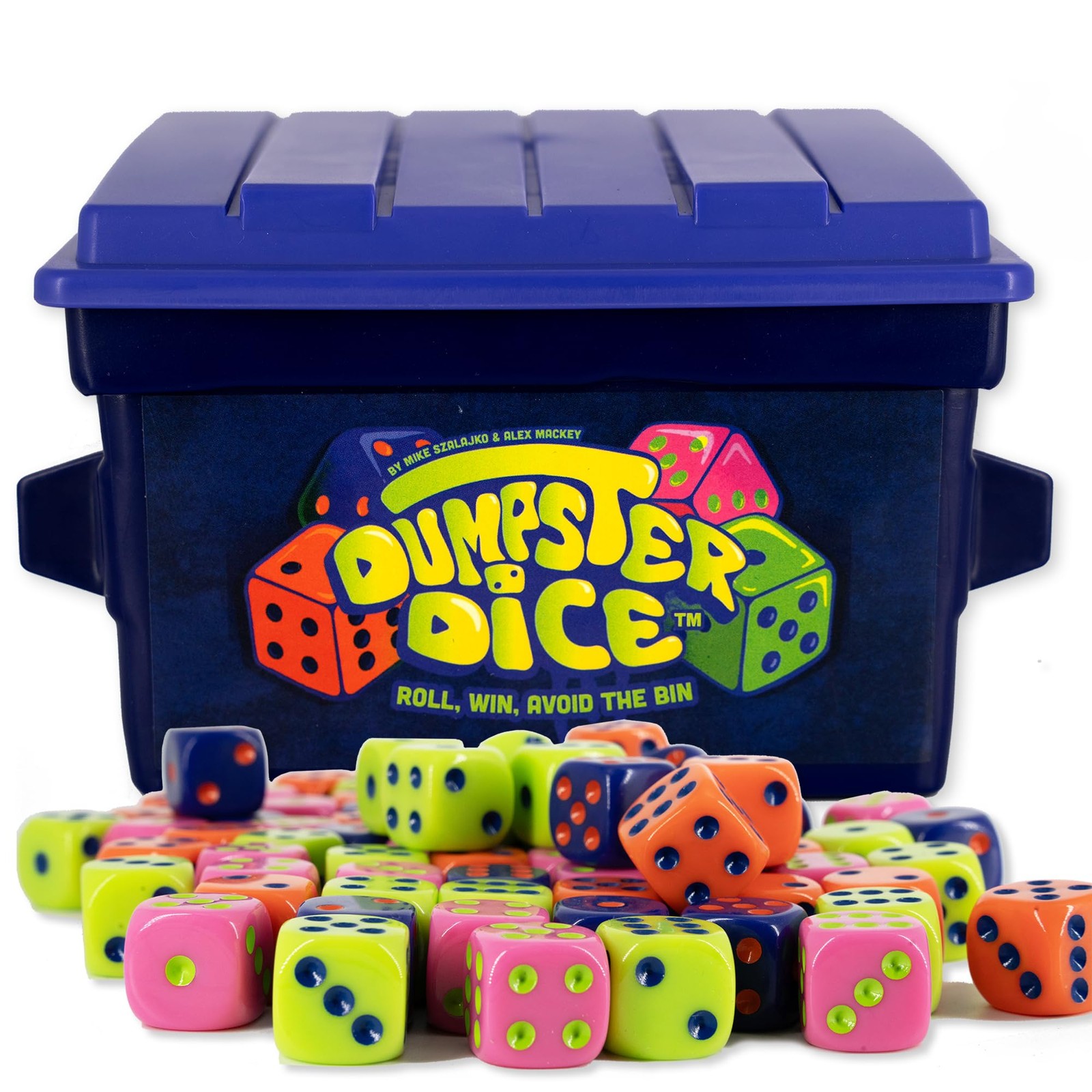 Big Discoveries Dumpster Dice - 4-Player Game with 80 Dice Set & Graffiti Big Discoveries Dumpster Dice - 4-Player Game with 80 Dice Set & Graffiti