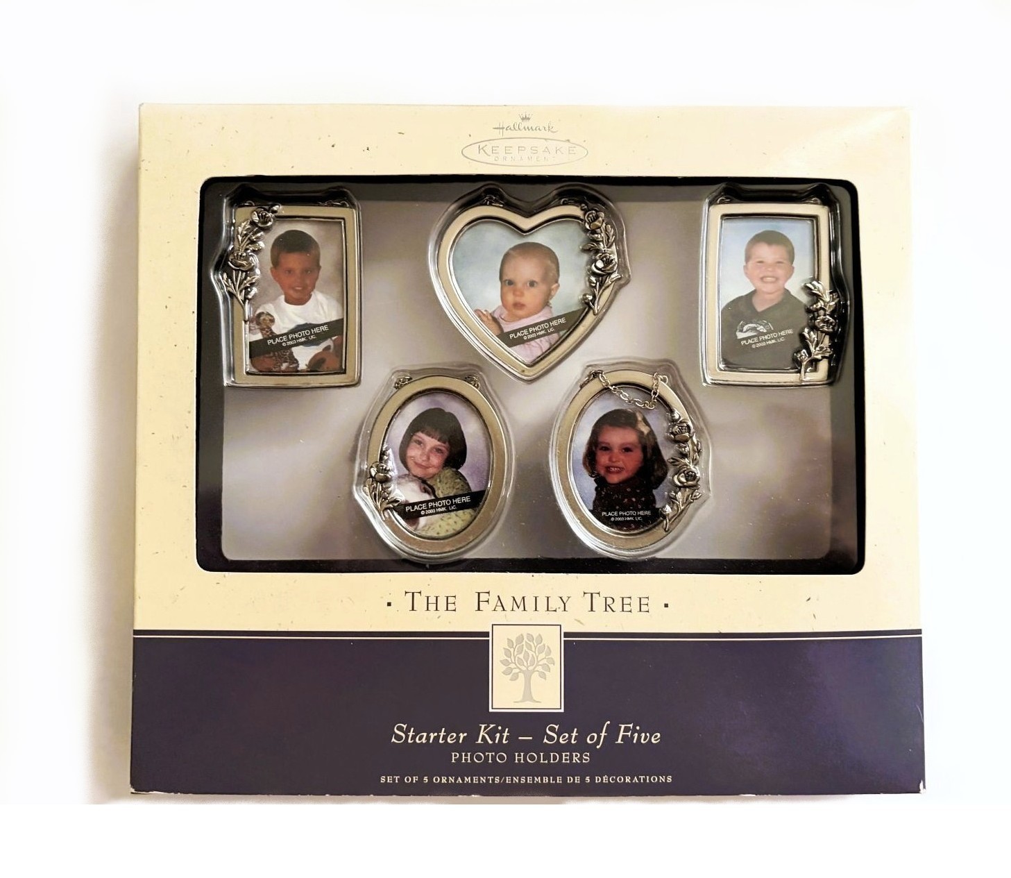 Hallmark Keepsake The Family Tree Starter Kit 2003 Set of 5 Photo Frames New Box