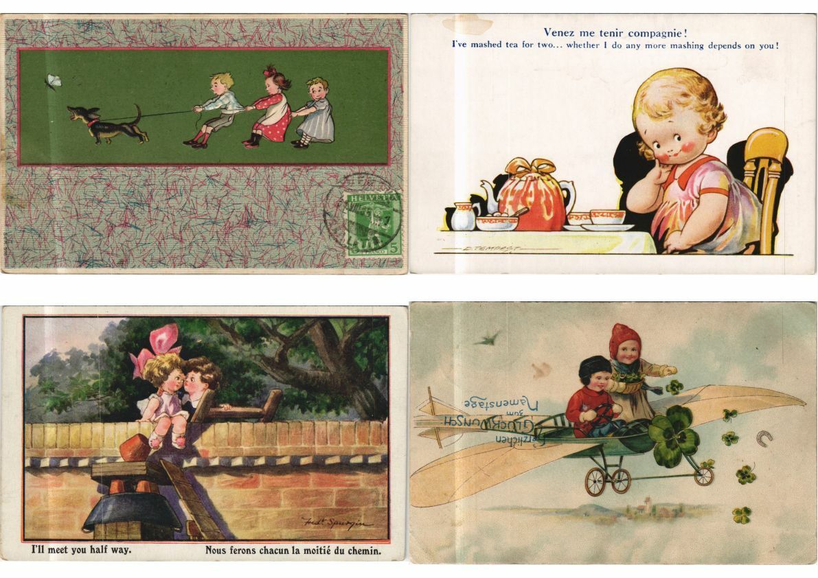 CHILDREN ENFANTS 270 Vintage Postcards (L4155)