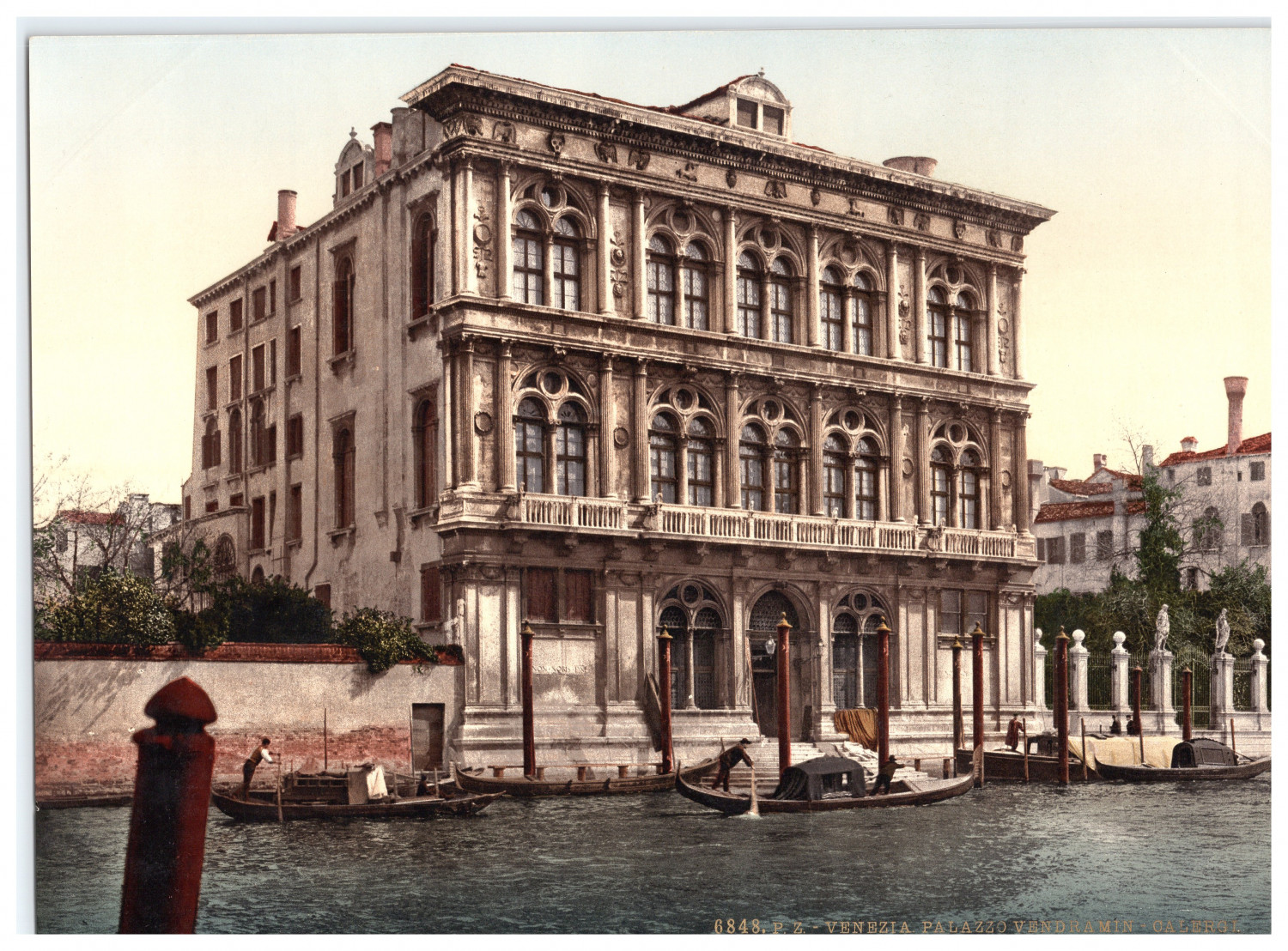 Italy, Venice, Palazzo Vendramin-Calergi photochromic, vintage photochrome Italy, Venice, Palazzo Vendramin-Calergi photochromic, vintage photochrome