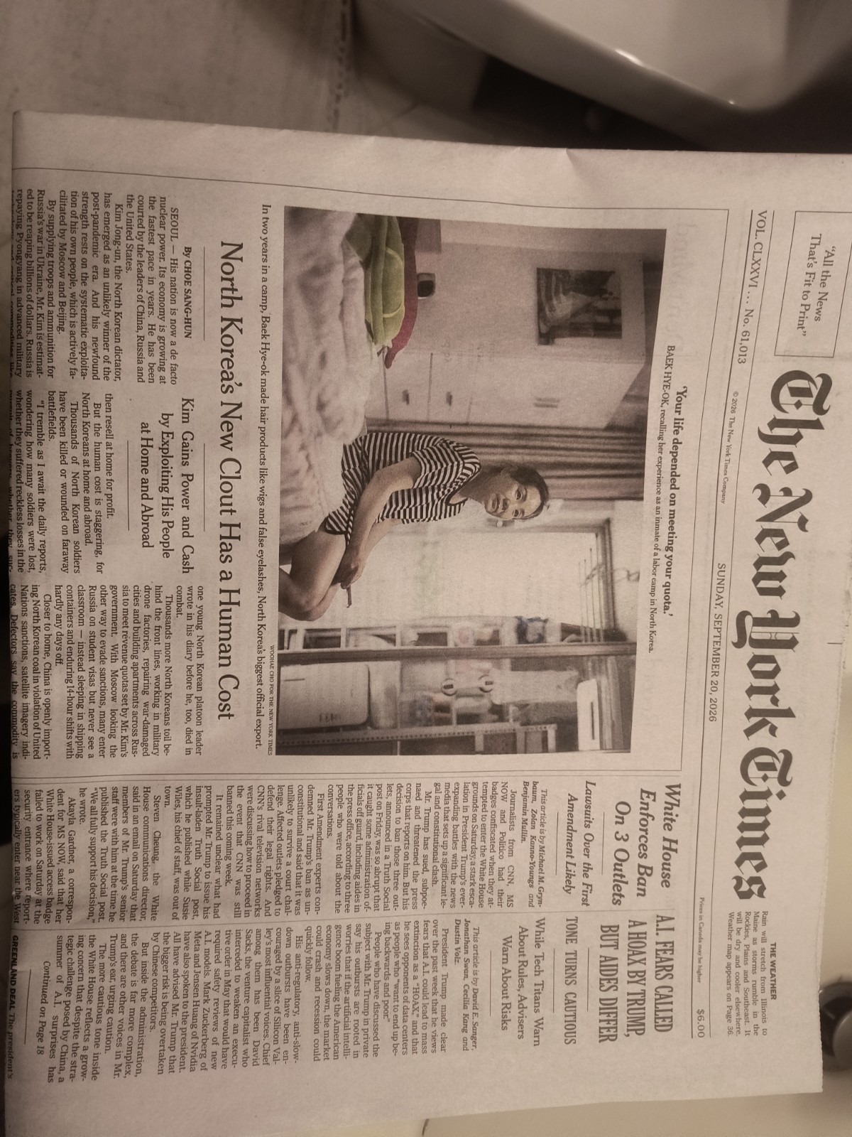 The New York Times Sunday September 20 2026 The New York Times Sunday September 20 2026