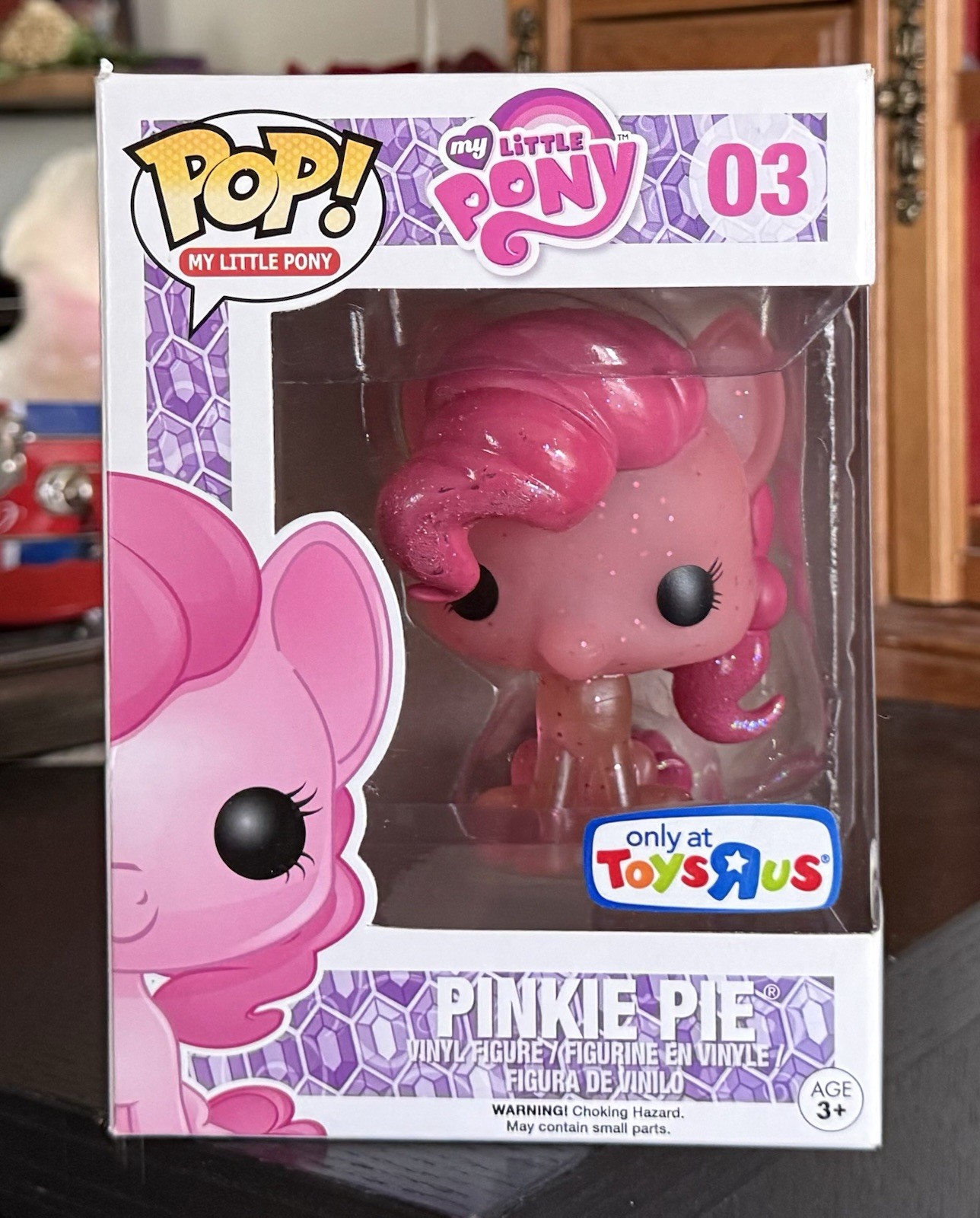 VAULTED Funko POP Glitter PINKIE PIE #03 My Little Pony Toys R Us Exclusive