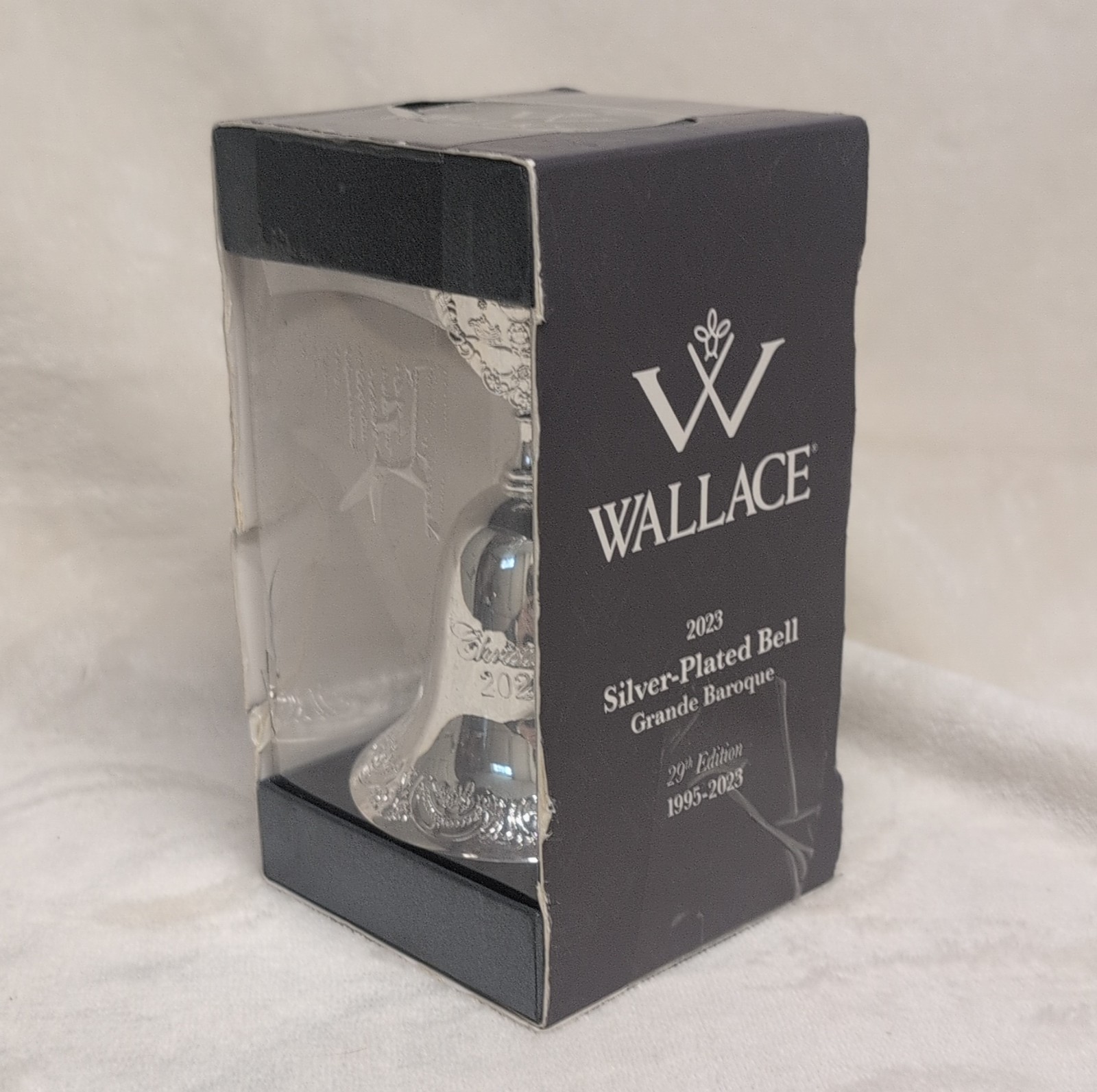 Wallace 2023 Silver-Plated Grande Baroque Bell 29th Edition Engraved Boxed