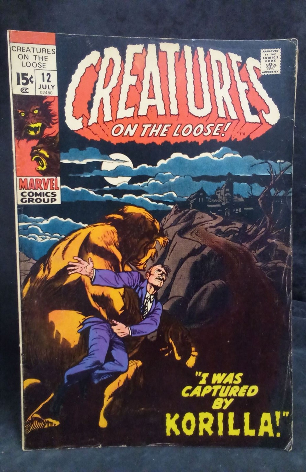 Creatures on the Loose #12 1971 Marvel Comics Comic Book Creatures on the Loose #12 1971 Marvel Comics Comic Book