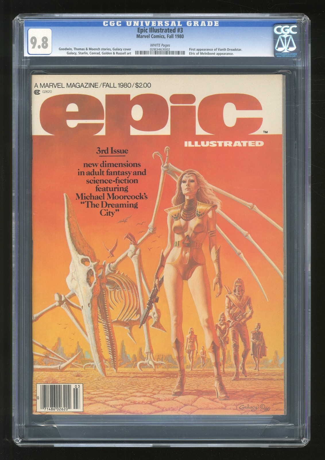 Epic Illustrated #3 CGC 9.8 1980 0283463002