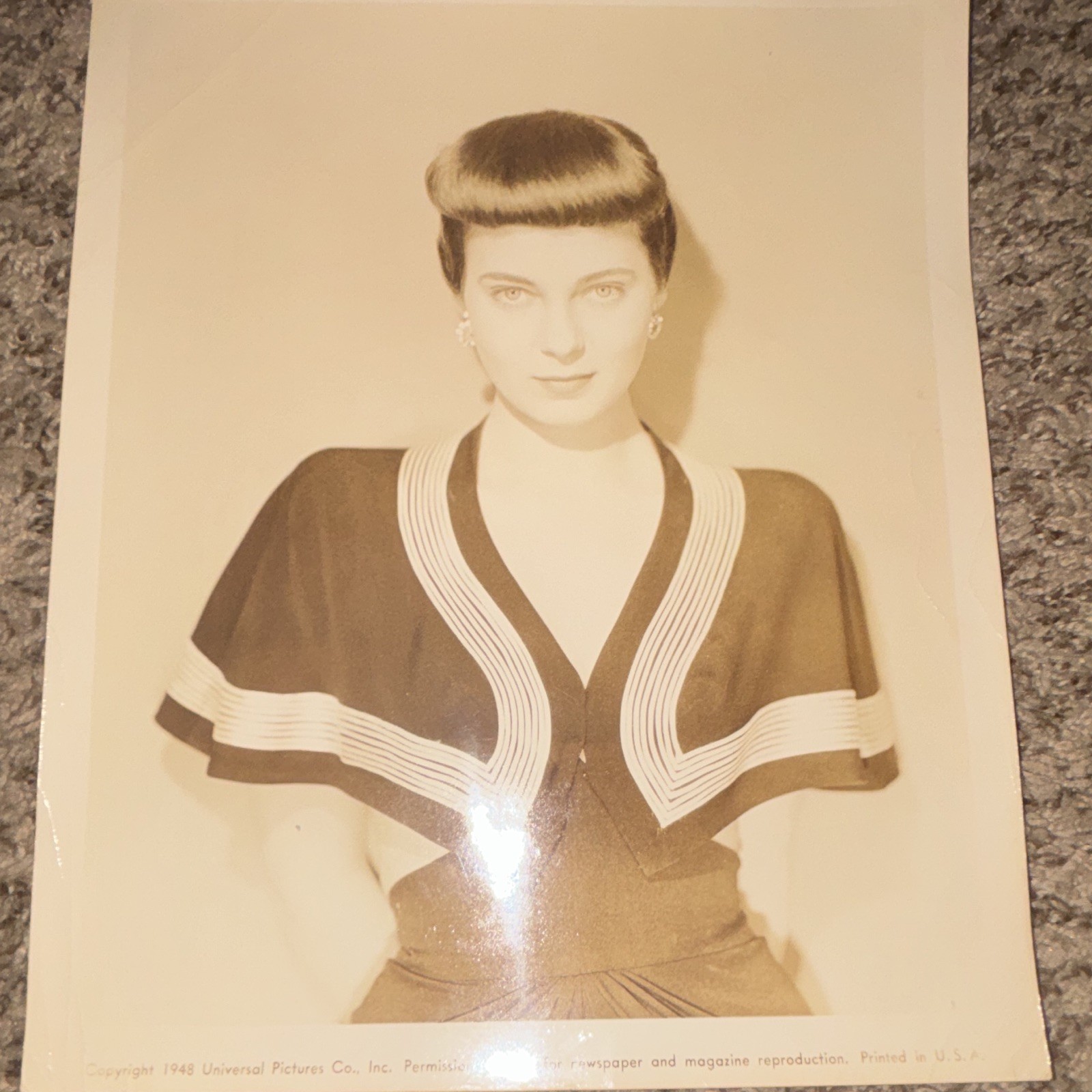 Universal Pictures 1948 Marta Toren Original B&W Press Photo Portrait Unframed