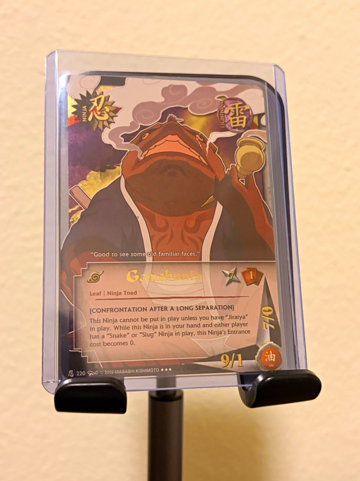 Bandai Naruto CCG Gamabunta & Tsunade 1st Edition Foil