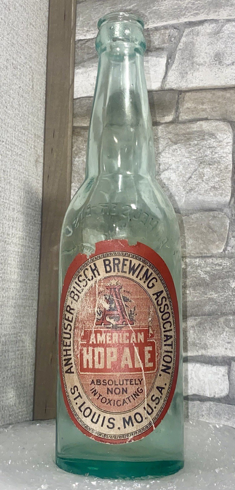 American Hop Ale Bottle, Anheuser Busch Brg. Assn. St. Louis MO. Pre-Prohibition American Hop Ale Bottle, Anheuser Busch Brg. Assn. St. Louis MO. Pre-Prohibition