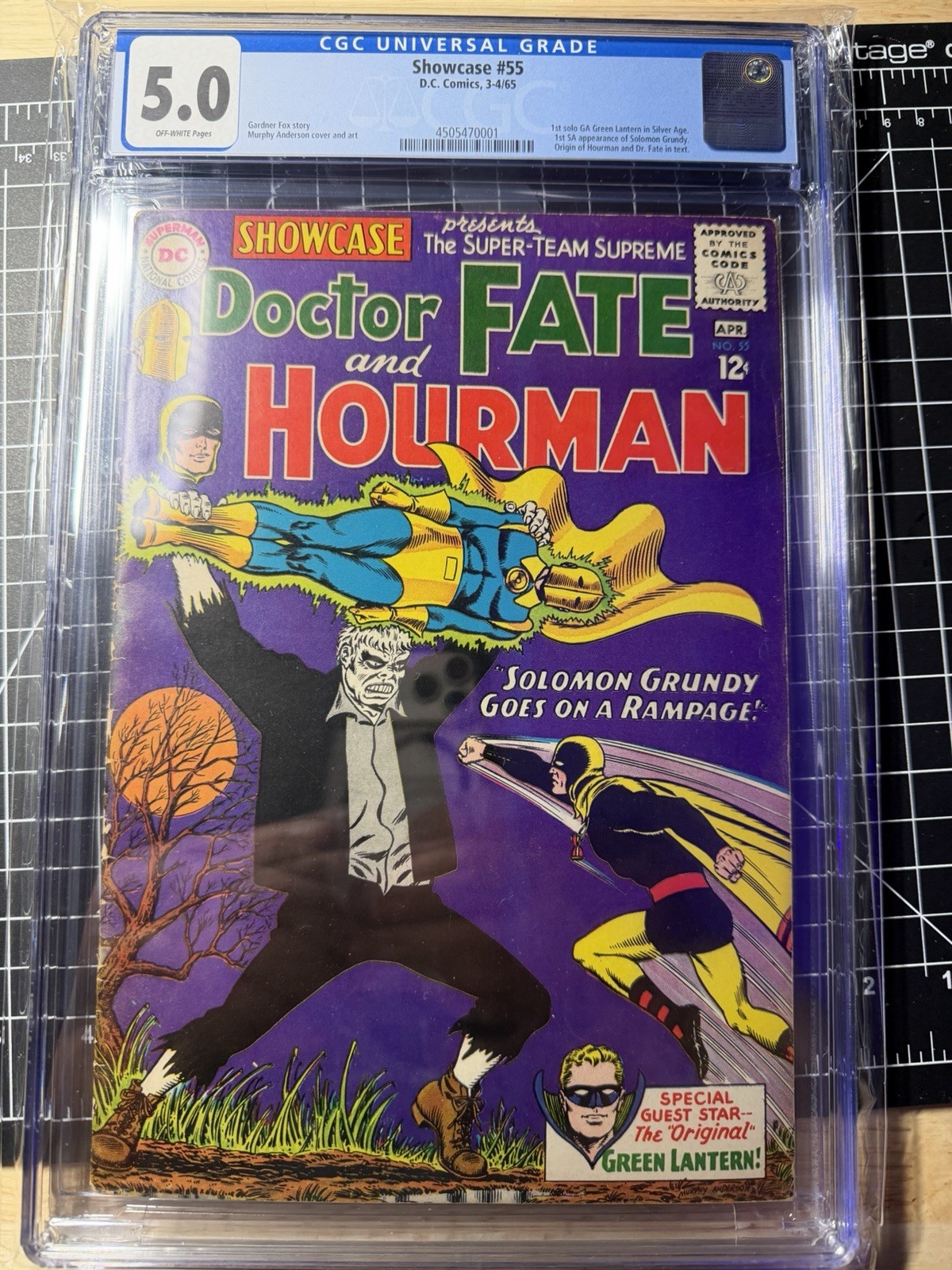 Showcase #55 (DC Comics March-April 1965) First SA Solomon Grundy  CGC 5.0