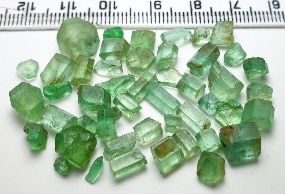 Nice Qty Natural Color Emerald Clean Faceted Rough Grade from Afghanistan 50 Cts