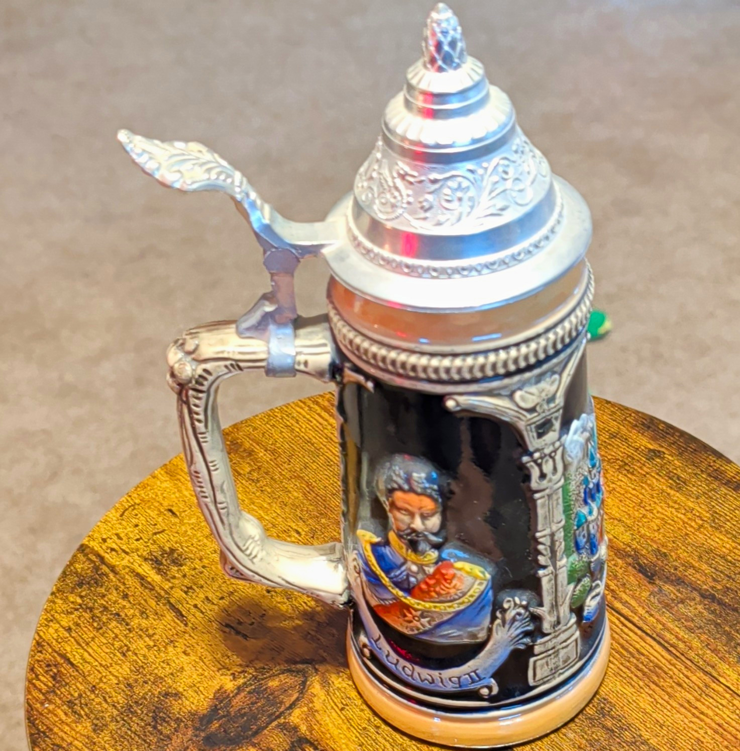 Schmidt Germany Lidded Stein Breweriana Collectible Beer Drinking Theme