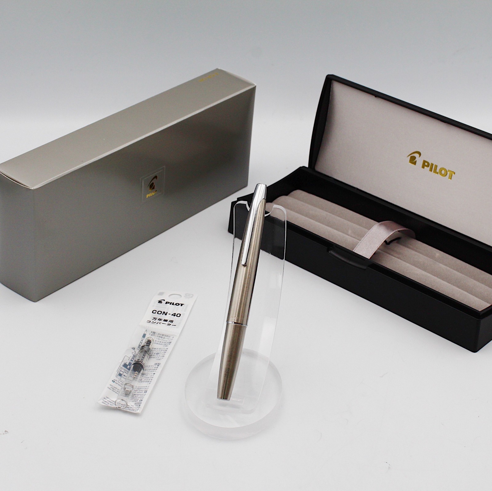 [Mint] PILOT Fountain Pen μ Mu Myu Miu 701 F Nib H272 with Converter