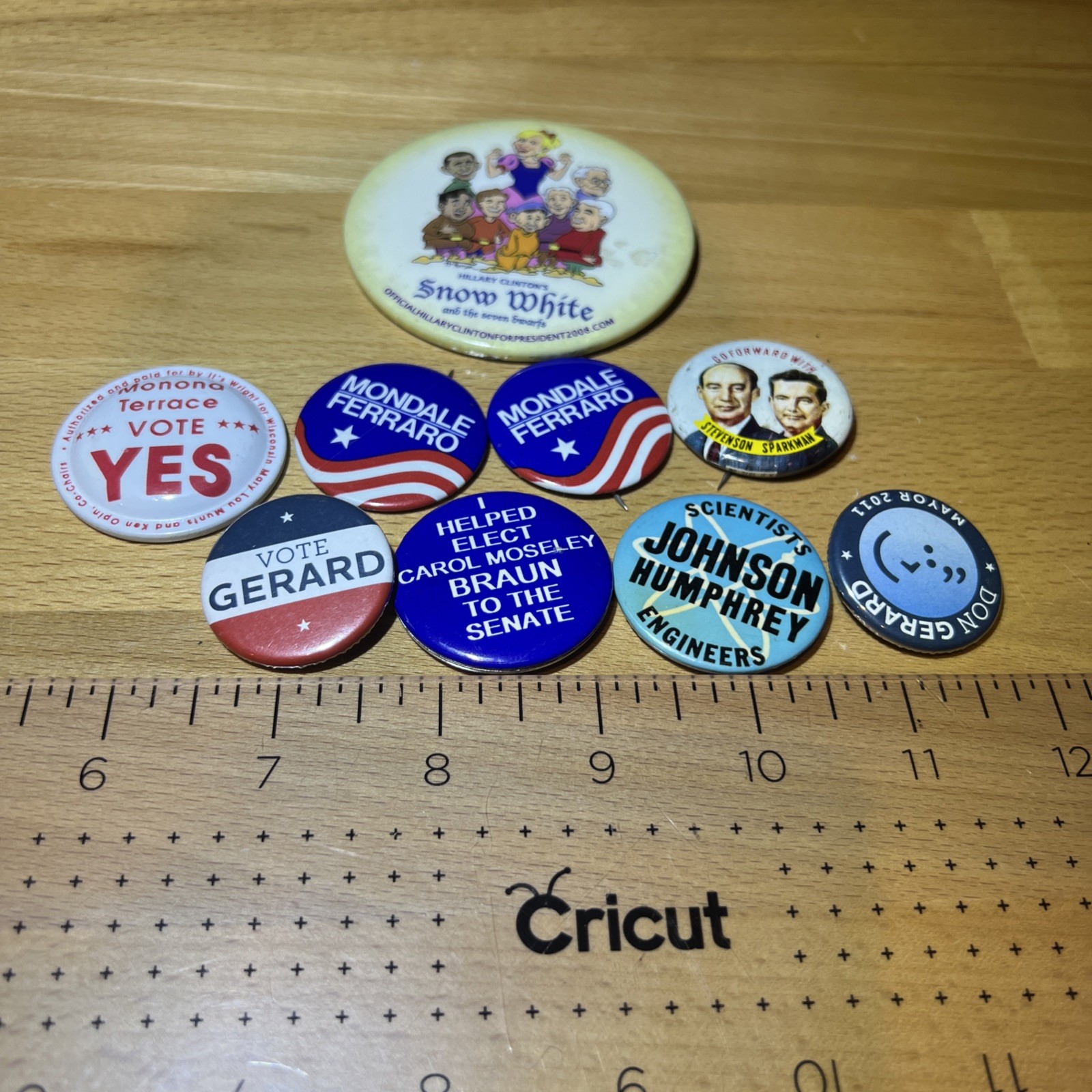  Vintage Political Button Lot 9 
