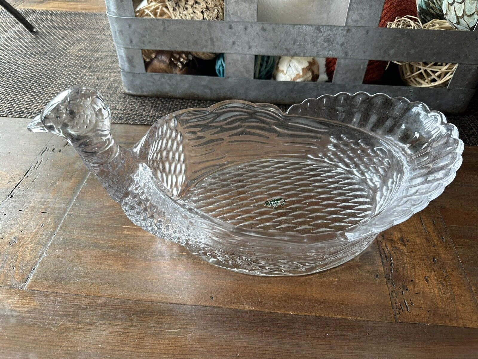 Shannon Crystal by Godinger Turkey Decorative Bowl