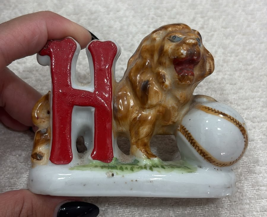 UNSEEN BBC CUBAN BASEBALL CERAMIC HABANA LIONS STATUE 1940s NEGRO LEAGUE