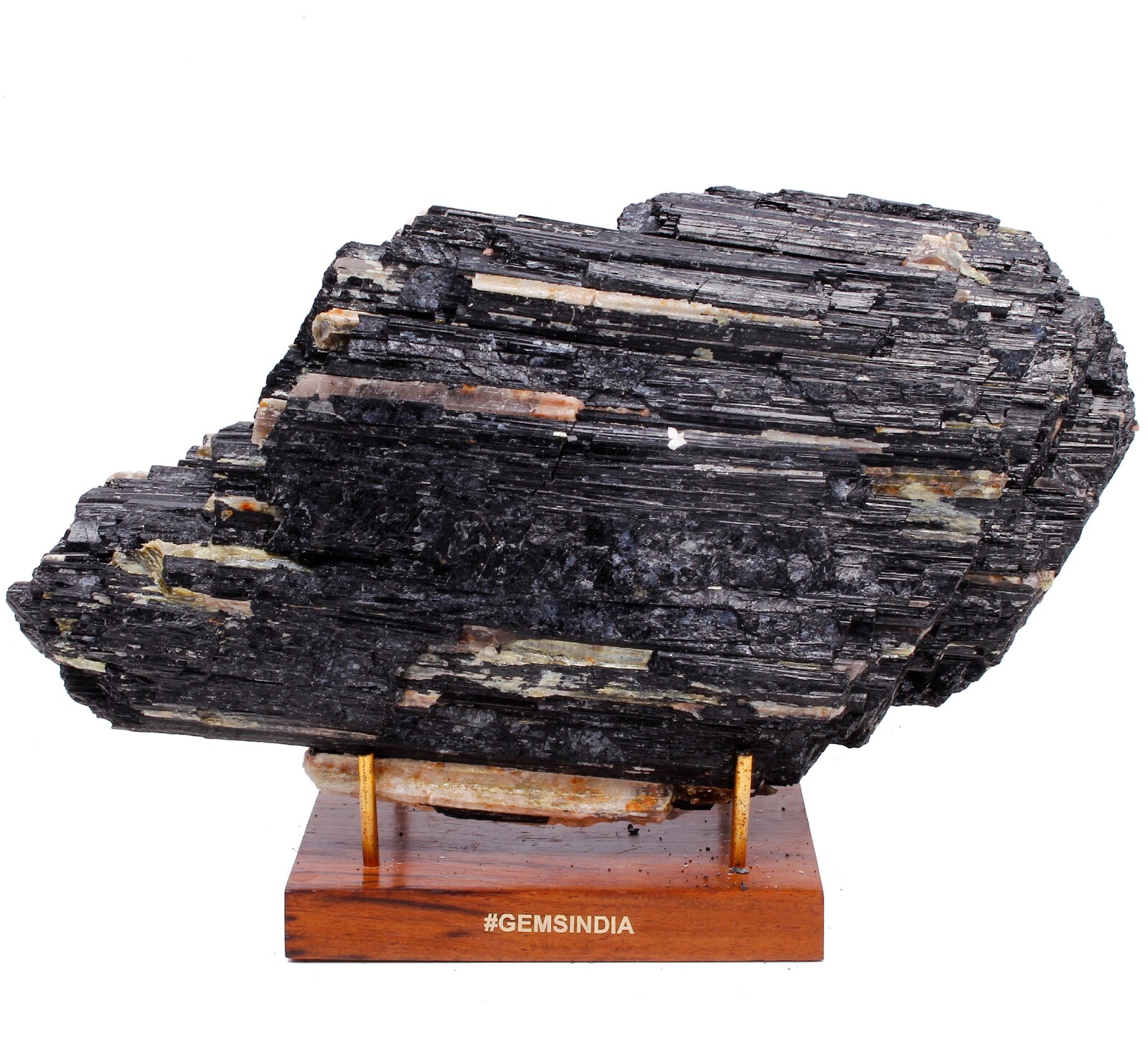Massive Black Tourmaline w/Feldspar Erongo Mountain Namibia Specimen Rough 6.2Kg