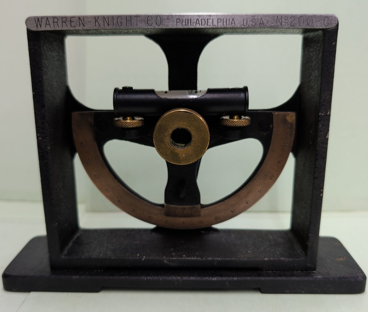 VTG Warren-Knight Co. Mod#200-G Precision Survey Instrument in original wood box