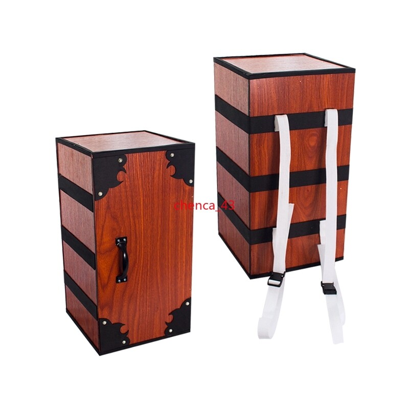 Wooden Kamado Tanjirou Demon Slayer Kamado Nezuko Box Cos Props Knapsack Box 1PC