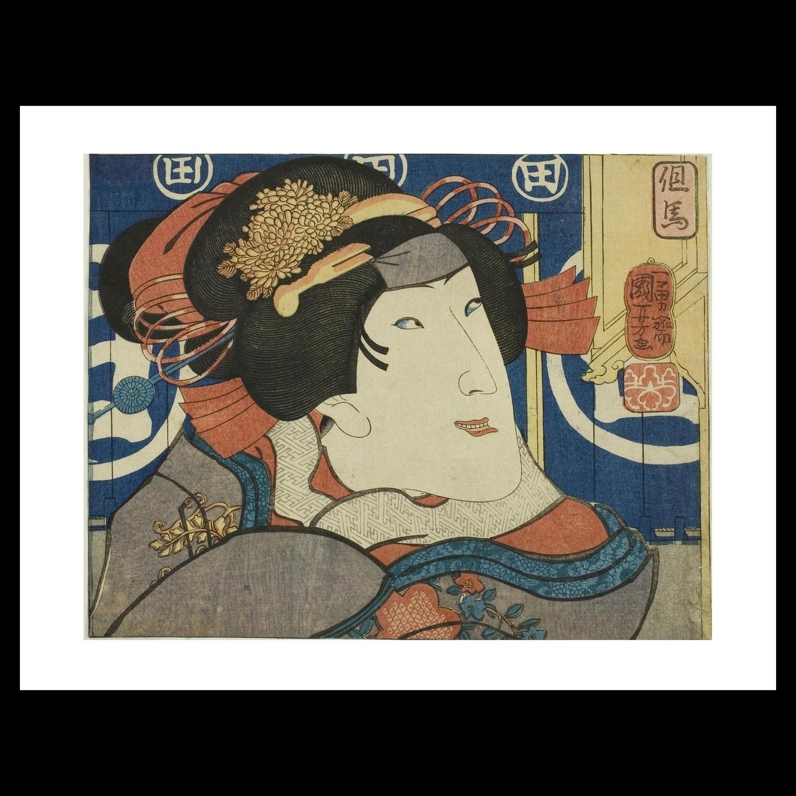Utagawa Kuniyoshi - Tajima Province (1852) Art Card Print