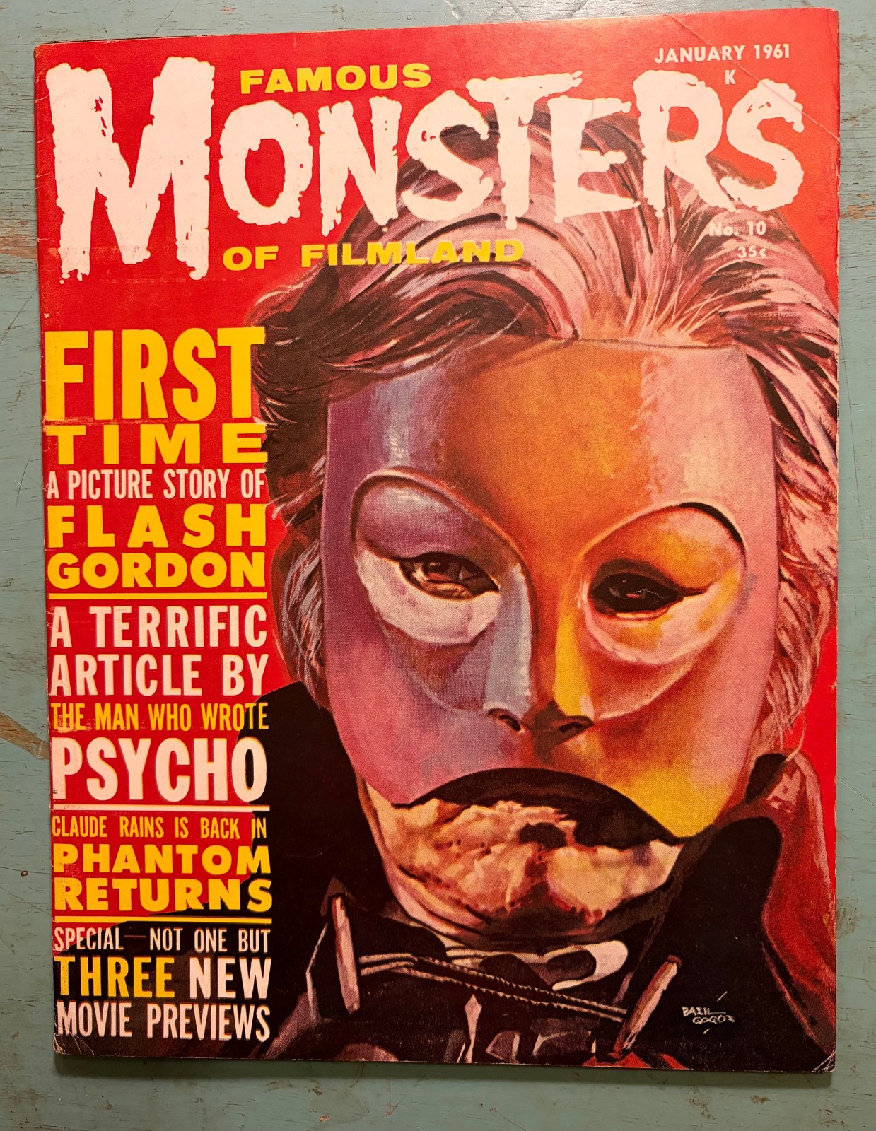 Famous Monsters of Filmland 10 1961 Fine - archival storage Famous Monsters of Filmland 10 1961 Fine - archival storage