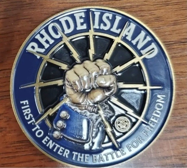 IBEW Local 99 Challenge Coin Cranston Rhode Island America 250 HMS Gaspee