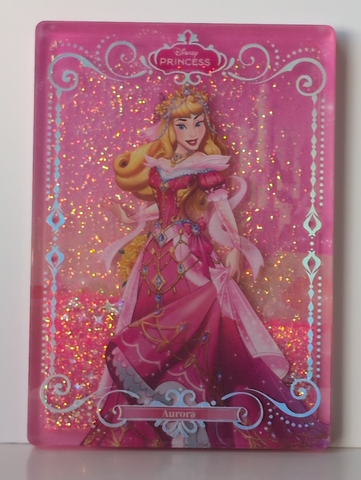 2025 Suplay Disney Princess Create Your World Flowing Sand Card Aurora
