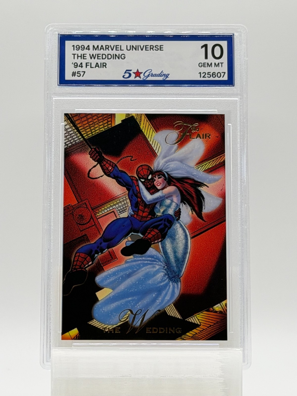 1994 Marvel Universe THE WEDDING '94 Flair #57 Graded 5 Star Gem Mint 10 1994 Marvel Universe THE WEDDING '94 Flair #57 Graded 5 Star Gem Mint 10