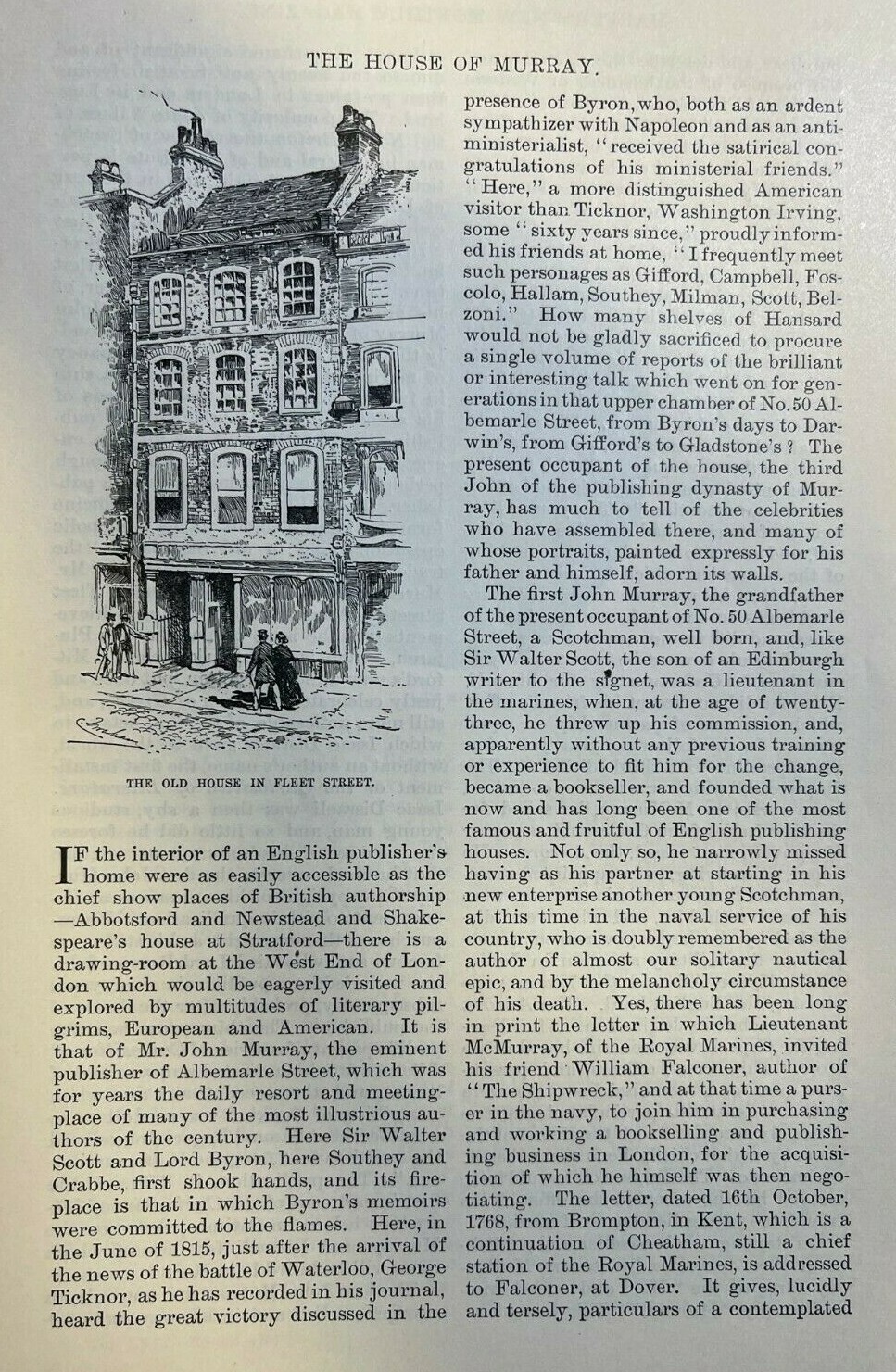 1885 House of Murray English Publishers John Murray William Gifford illustrated 1885 House of Murray English Publishers John Murray William Gifford illustrated