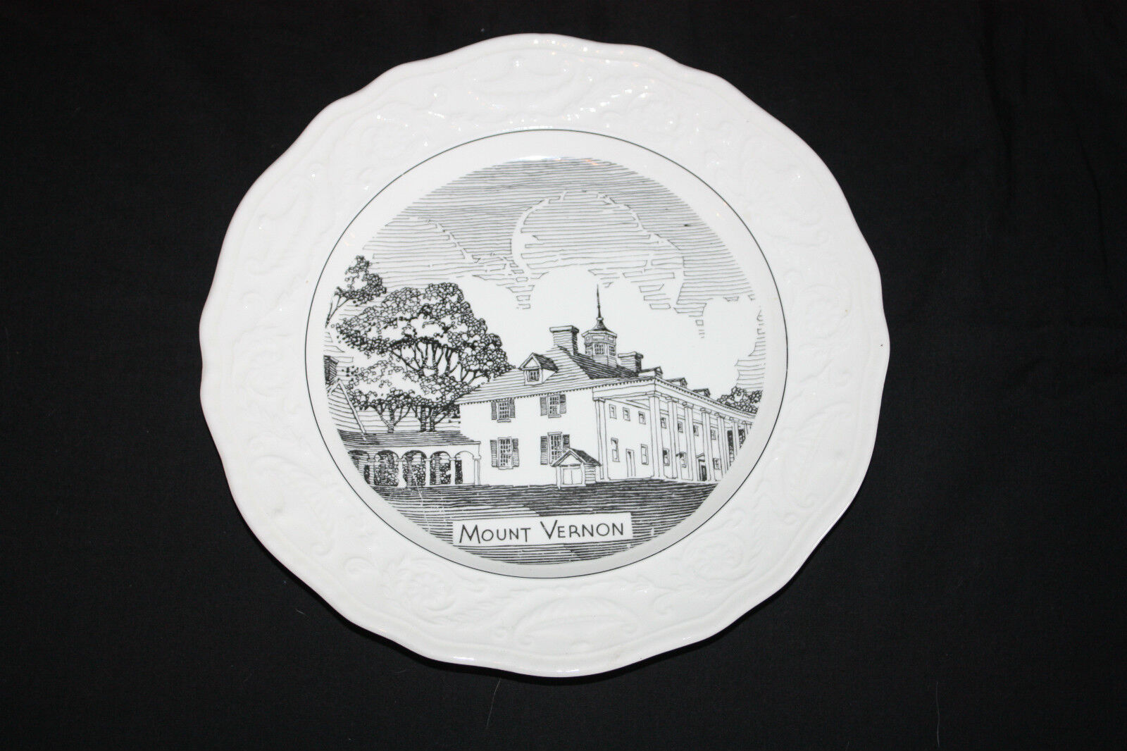 Collector Plate Adam Antique Steubenville Picture Of Mount Vernon