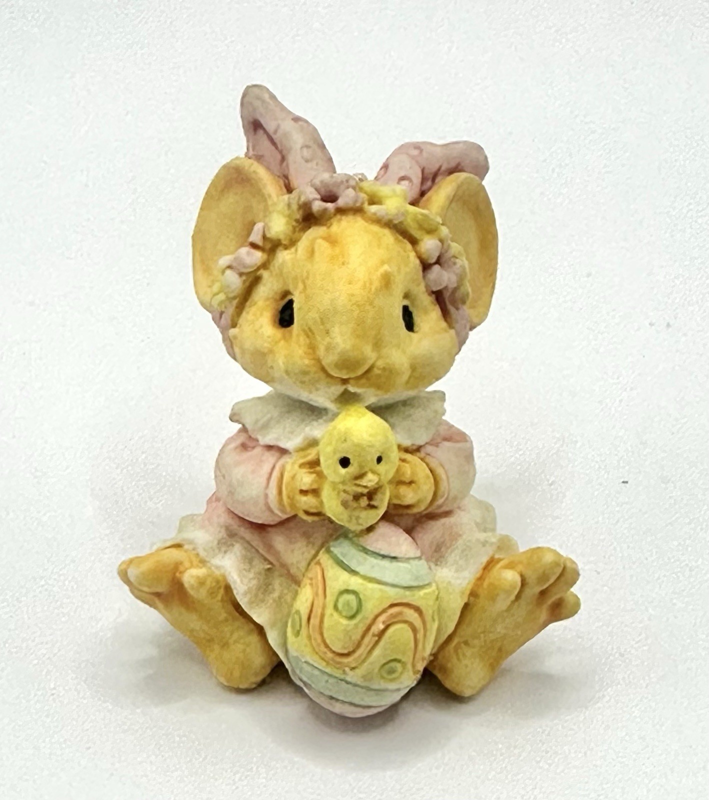 EUC Ganz Little Cheesers Sweet Cicely & Easter  Egg Figurine (1991 - #05653)