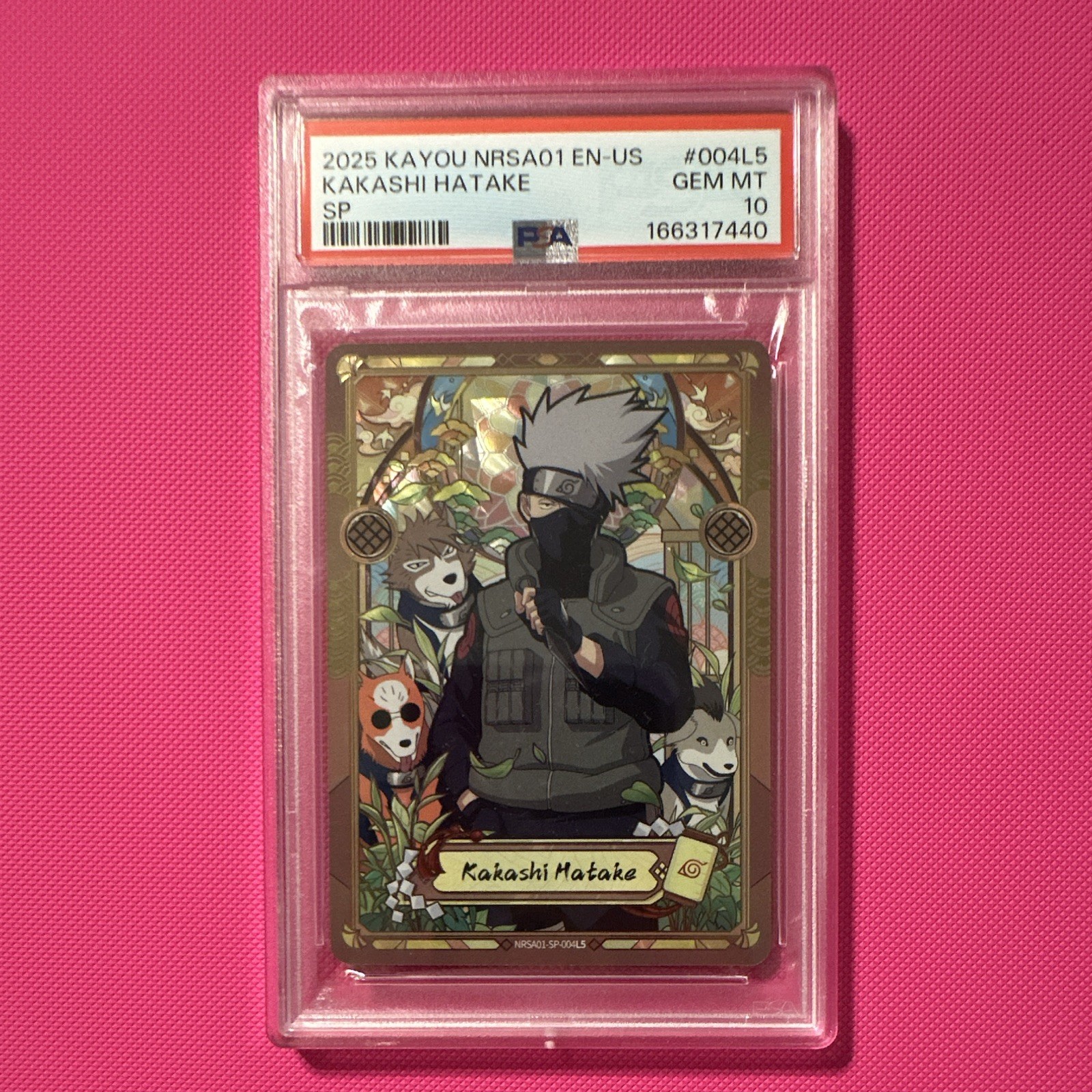 2025 Kayou NRSA01-SP-004 Kakashi SP Stained Glass PSA 10 Gem Mint