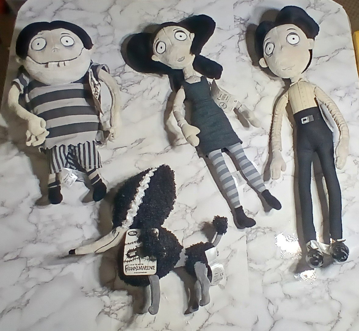 Frankenweenie Set 4 Plush NWT Tim Burton Disney Halloween Frankenweenie Set 4 Plush NWT Tim Burton Disney Halloween