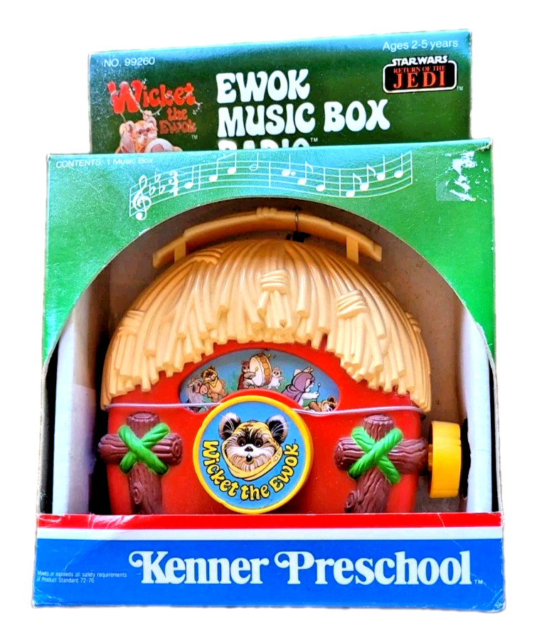 STAR WARS Wicket the Ewok MUSIC BOX Kenner 1984 NEW Factory Sealed Tested, Works STAR WARS Wicket the Ewok MUSIC BOX Kenner 1984 NEW Factory Sealed Tested, Works