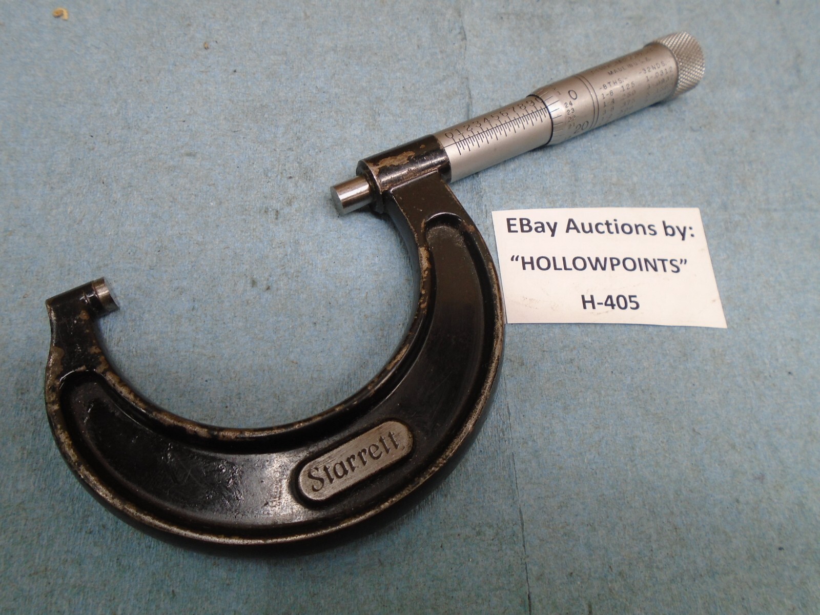 Starrett No. 436 Outside Micrometer 1-2\ Starrett No. 436 Outside Micrometer 1-2\