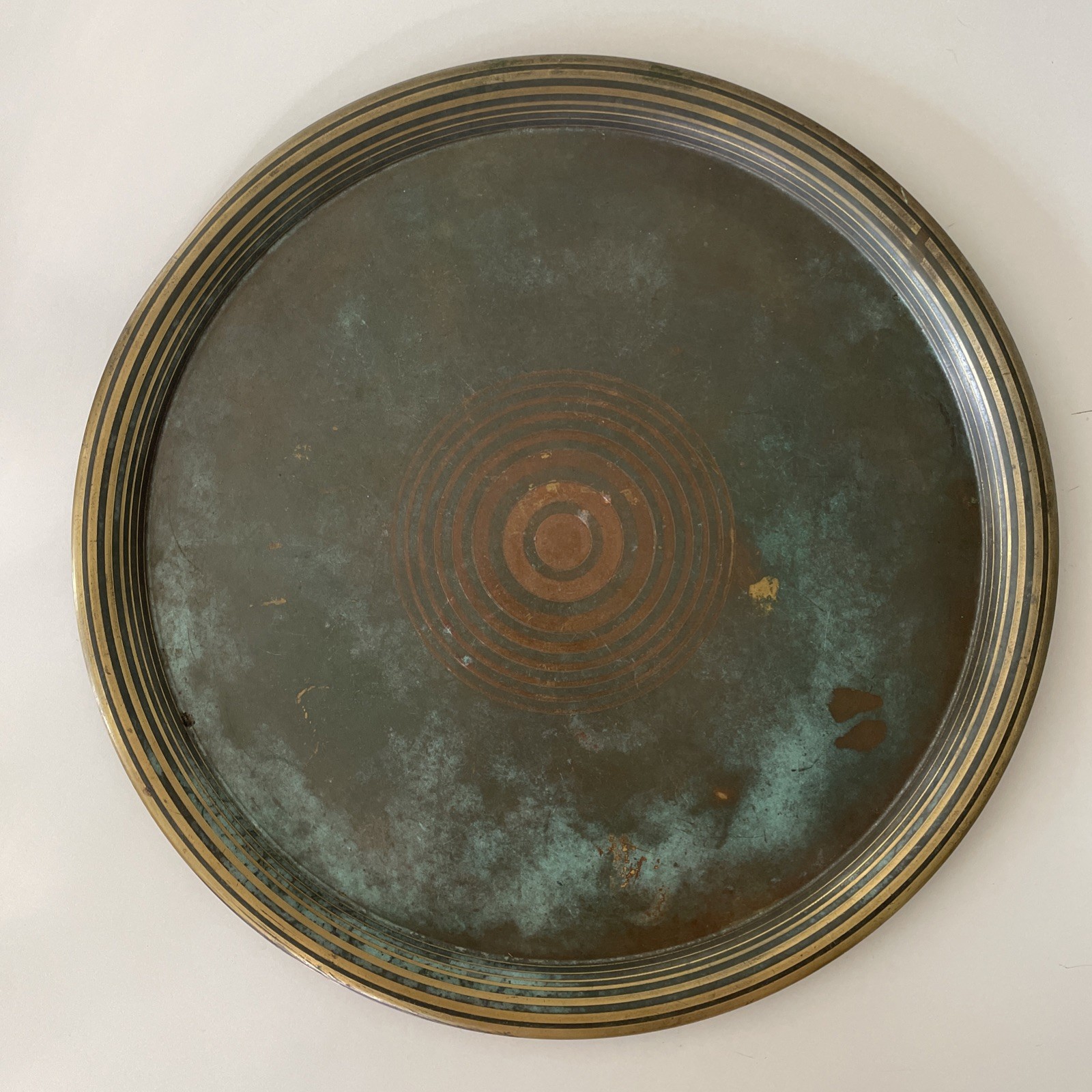 WMF Ikora Art Deco Brass Serving Tray Vintage 1930s German Decorative Metalware WMF Ikora Art Deco Brass Serving Tray Vintage 1930s German Decorative Metalware