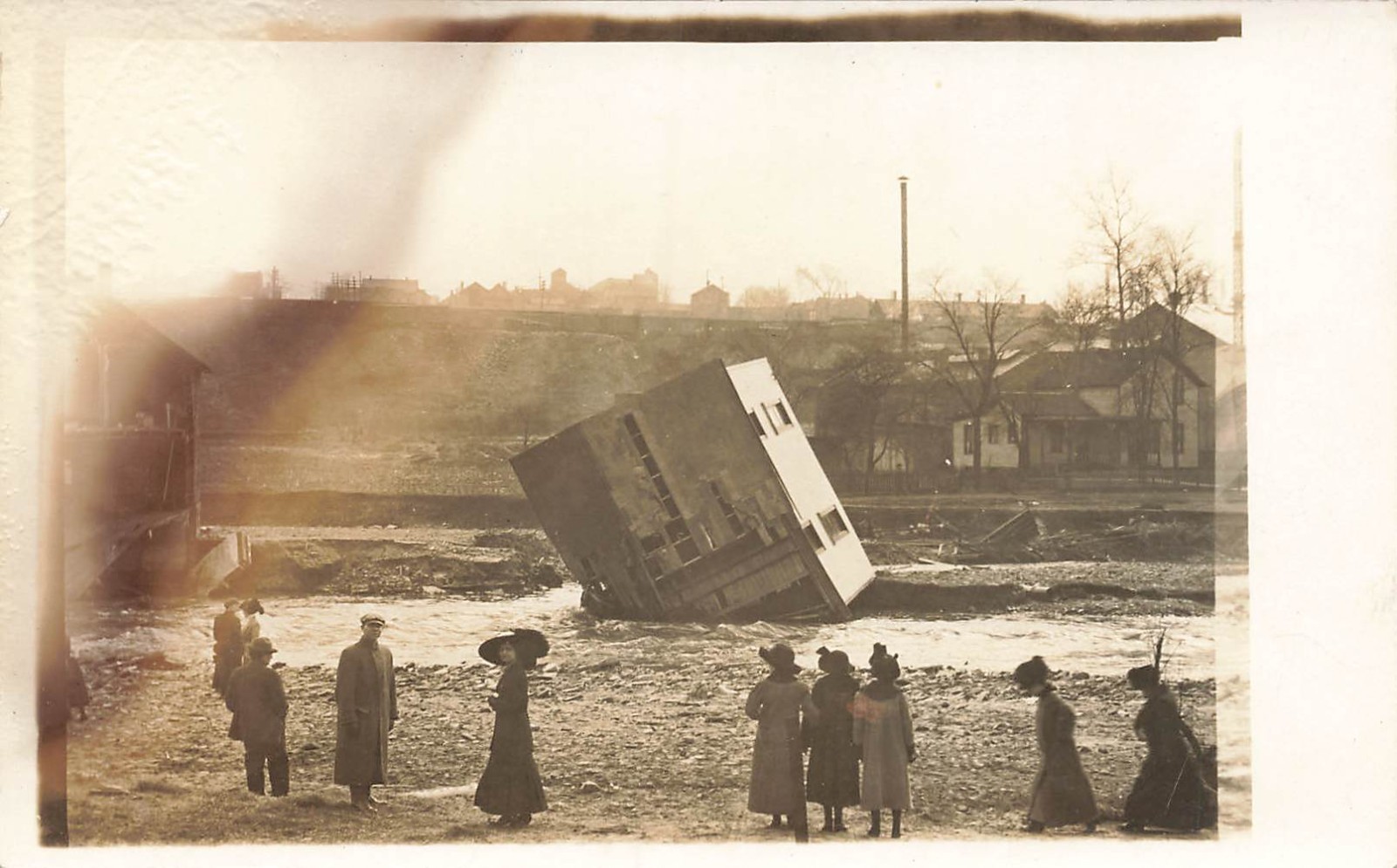 LP01 Akron Ohio Summit County 1913 Flood Damage RPPC Postcard LP01 Akron Ohio Summit County 1913 Flood Damage RPPC Postcard